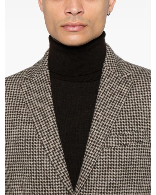 Blazer con motivo pied de poule Harris Wharf London de hombre de color Brown