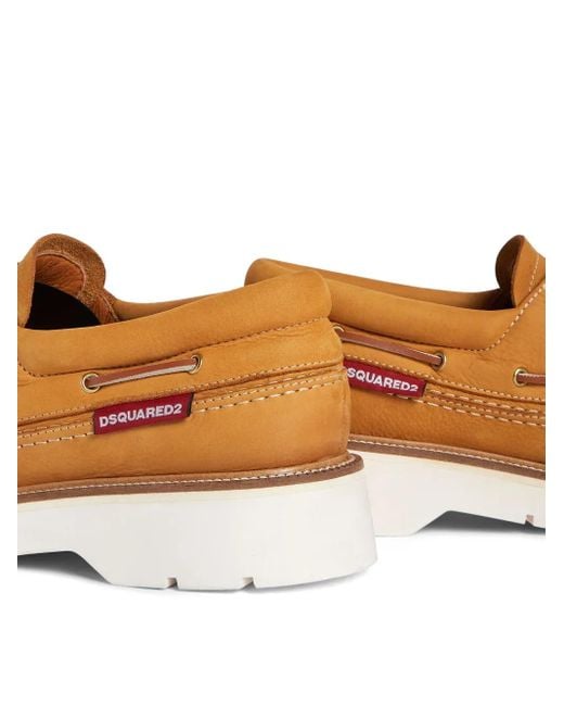 DSquared² Leren Bootschoenen Met Veters in het Brown voor heren