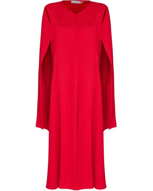 Gloria Coelho ケープデザイン ドレス Red