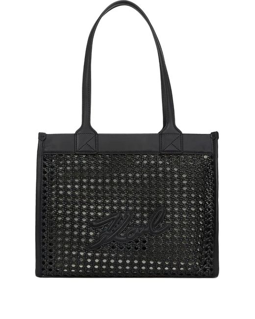 Karl Lagerfeld Black Medium K/Skuare Tote Bag