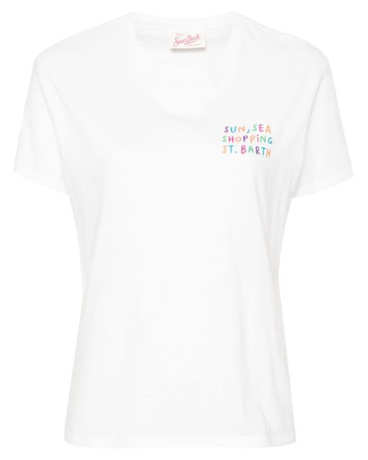 T-shirt Emilie di Mc2 Saint Barth in White