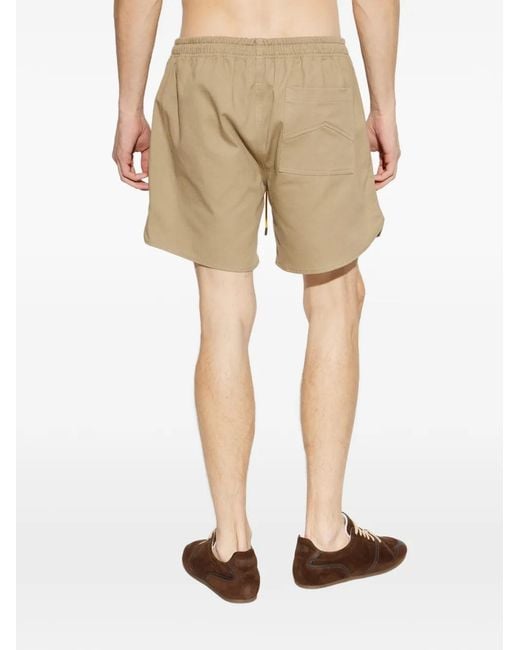 Rhude Natural Fighter Drawstring Shorts for men