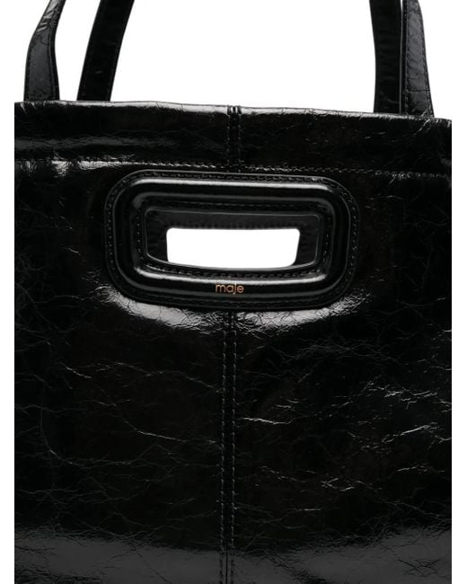 Maje Black Shopper Mit Cut-Outs