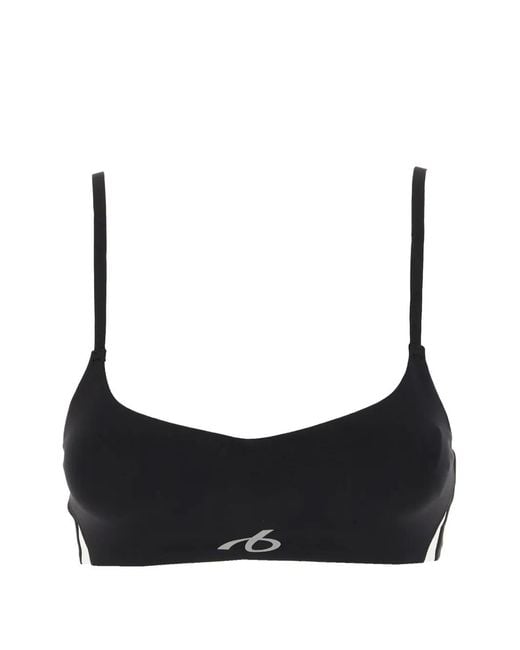 Balenciaga Black Logo-Print Cropped Top