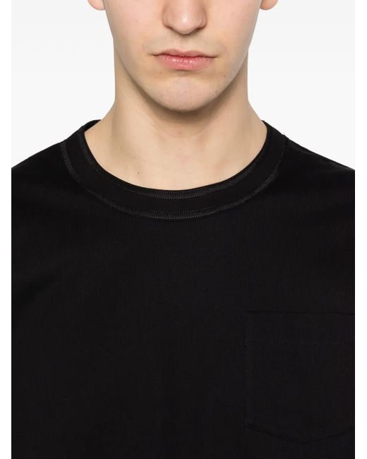 Sacai Black Pocket T-Shirt for men