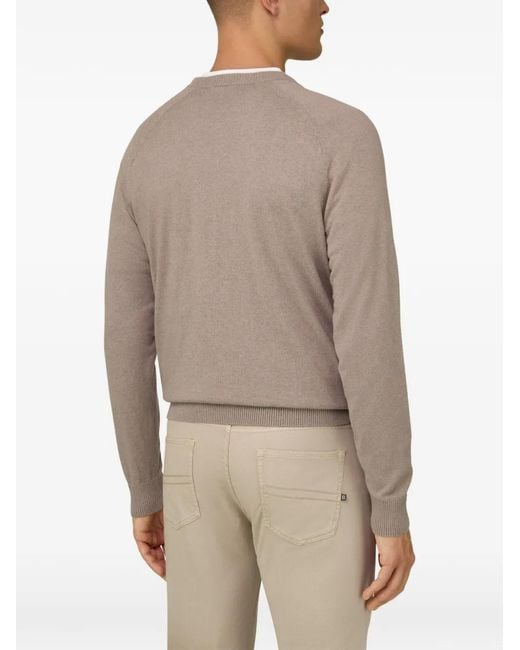 Boggi White Pull À Manches Raglan for men