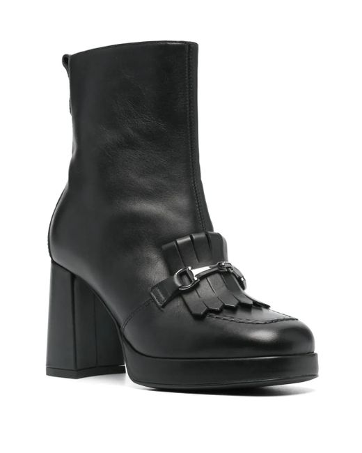 Nero Giardini Black Guanto 90Mm Leather Boots