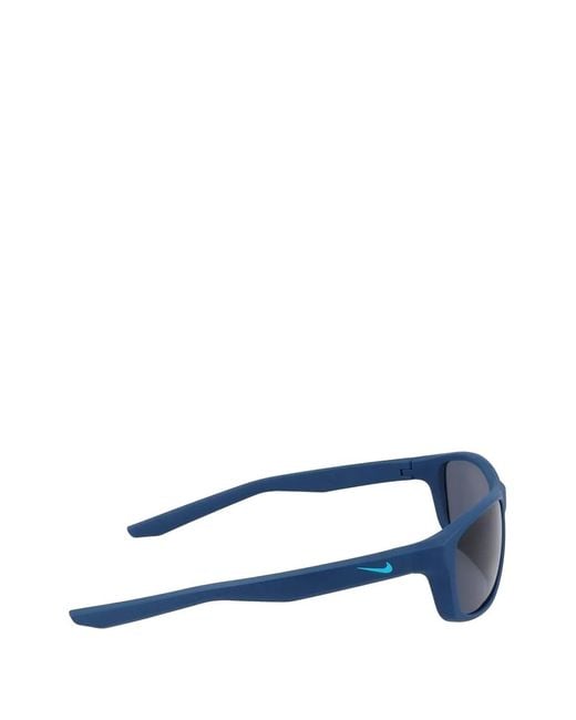 Nike Blue Rectangle-Frame Sunglasses