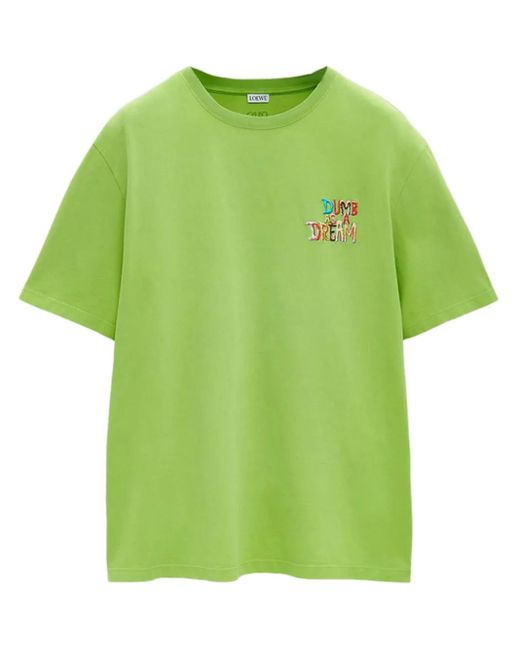 Loewe Green Cotton T-Shirt for men