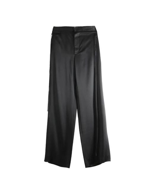 Ann Demeulemeester Gray Leon Loose-Leg Trousers