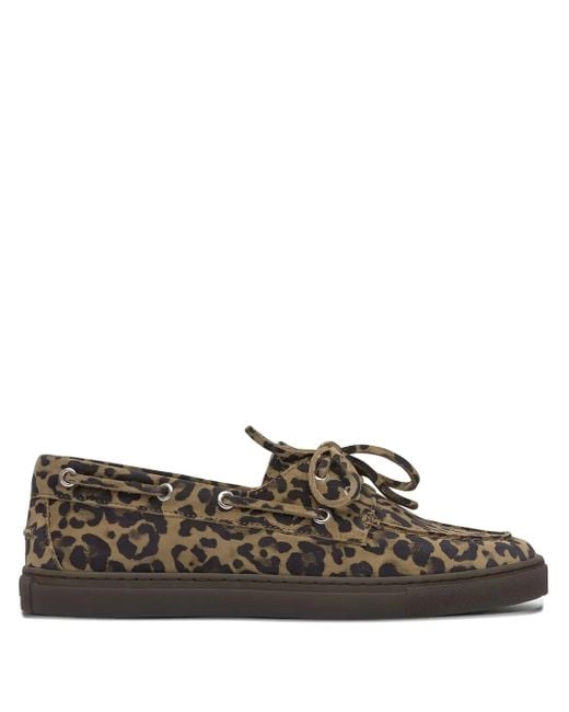 COPENHAGEN Brown Leopard-Print Loafers
