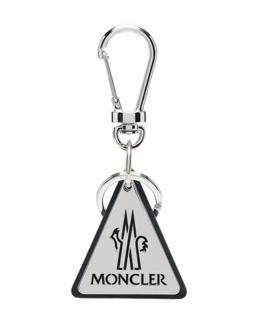 Moncler Sleutelhanger Met Gegraveerd Logo in het White voor heren