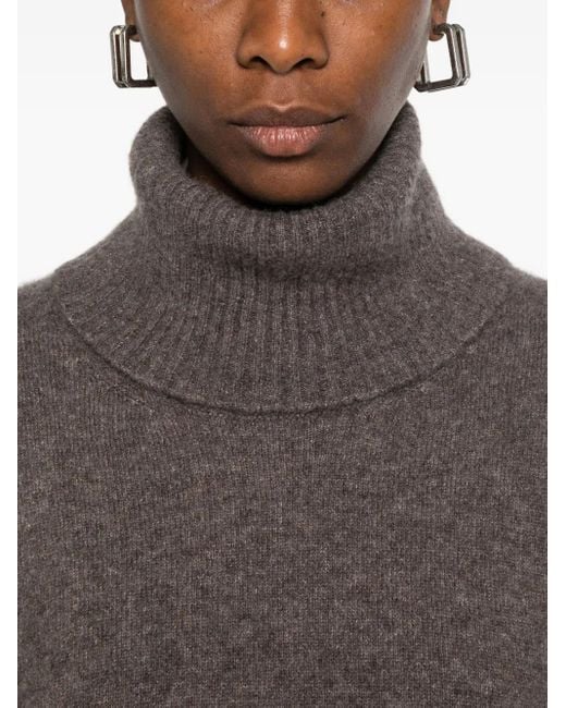 Maglione A Collo Alto di Boboutic in Brown