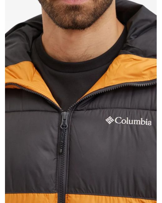 メンズ Columbia フーデッド パデッドジャケット Blue