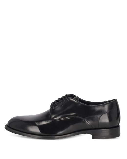 Marechiaro 1962 メンズ ブラック Leather Lace-up Derby Shoes