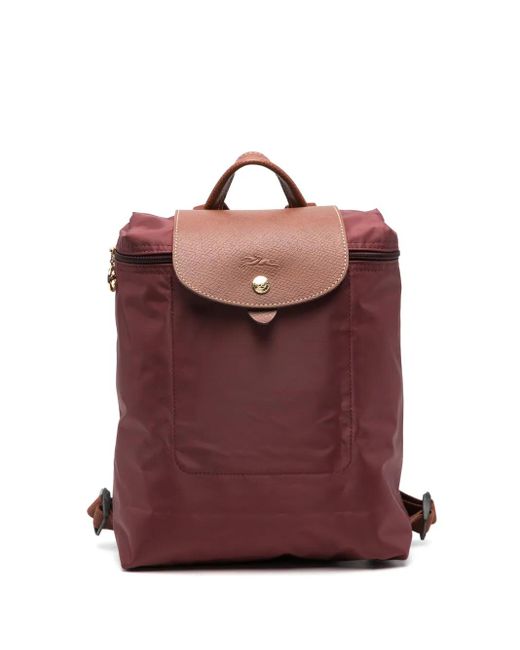 Longchamp Red Medium Le Pliage Original Backpack