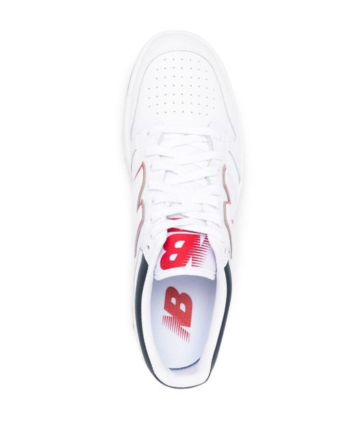 New Balance White Bb480 Sneakers for men