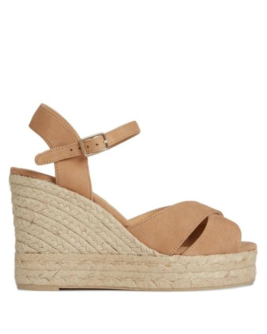 Castaner Natural Bromelia Wedge-Espadrilles 110mm