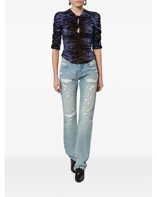 Isabel Marant Blue Leidy Top