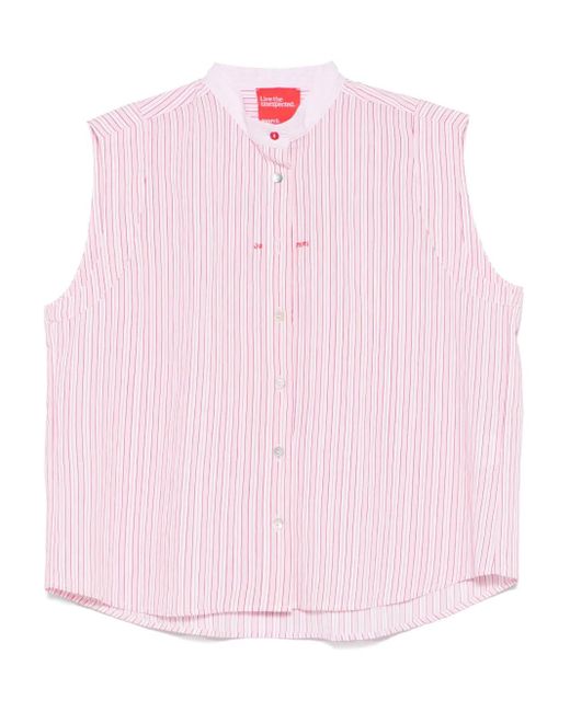 ..,merci Pink Striped Top