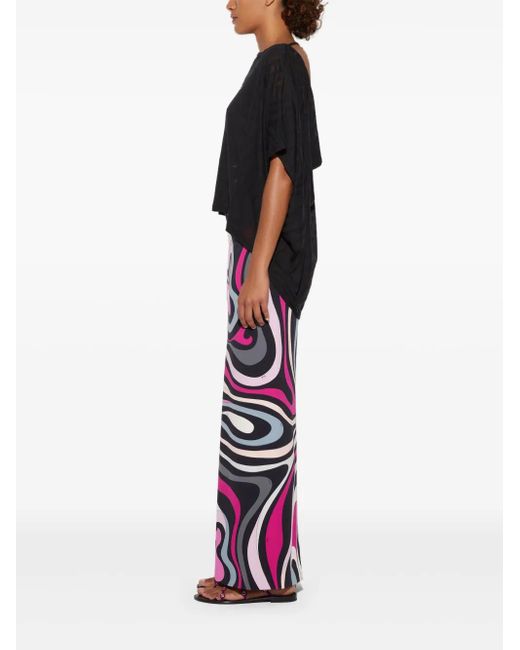 Emilio Pucci White 'Marmo Mexico' Skirt