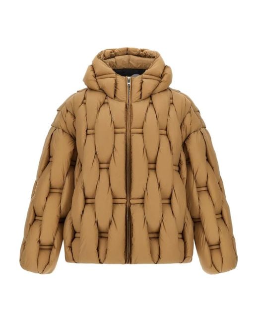 RAXXY Natural 3D Braided Puffer Down Jacket