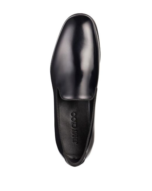 Jimmy Choo Thame Round-toe Loafers in Black for Men | Lyst