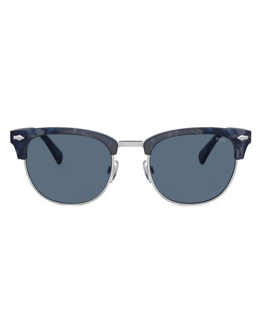 Polo Ralph Lauren Blue Ph4217 Round-Frame Sunglasses for men