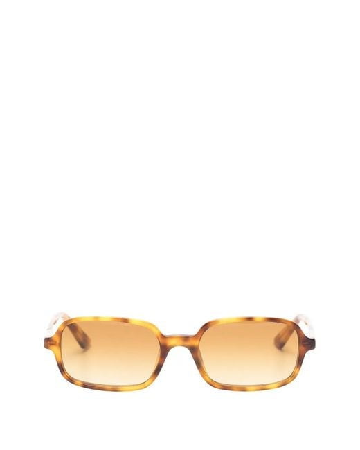 Chloé Metallic Rectangle-Shape Sunglasses