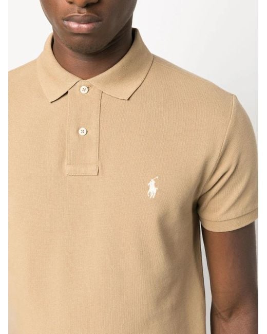 Polo Ralph Lauren Natural Short-Sleeve Knit Polo Shirt for men