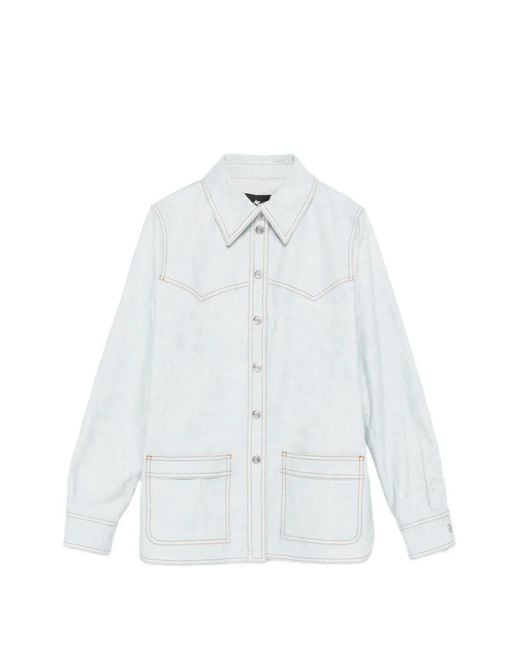 Etro White Cotton Elastane Shirt