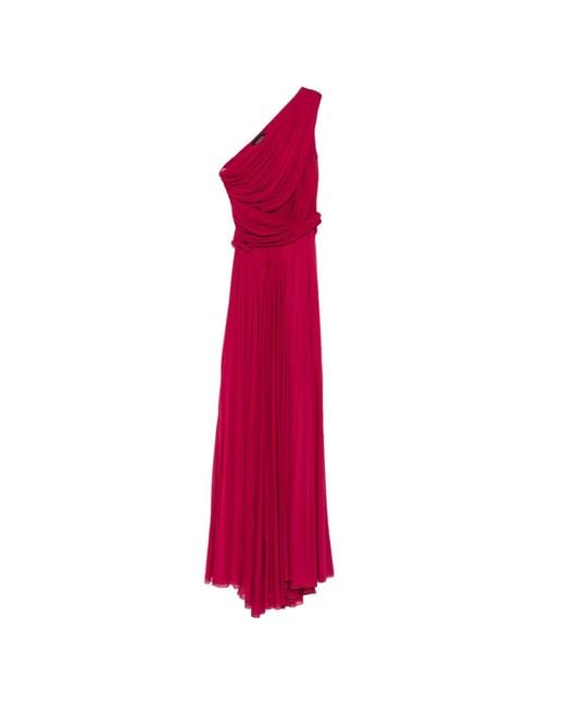 Giambattista Valli Pink One-Shoulder Maxi Dress
