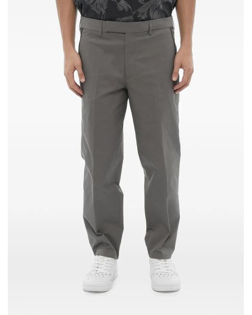 Neil Barrett Gray Slim-Fit Elasticated-Cuff Trousers for men