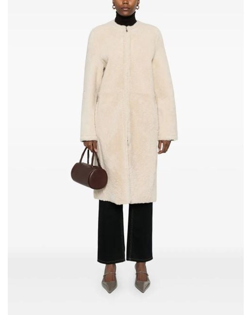 Totême Natural Shearling Coat