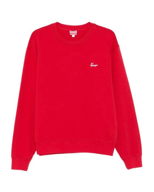 KENZO Red Gots Archive Bouquet Print Crew-Neck Sweatshirt Clothing for men