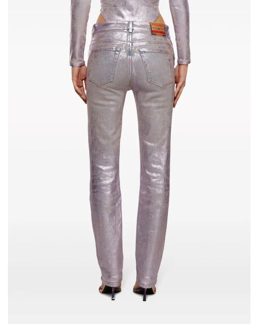 DIESEL Gray 1989 D-Mine Straight-Leg Jeans