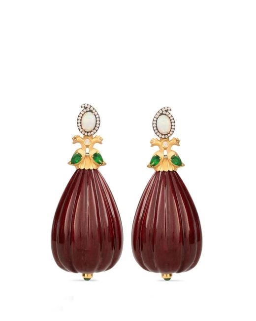 Silvia Furmanovich Purple Diamond Earrings