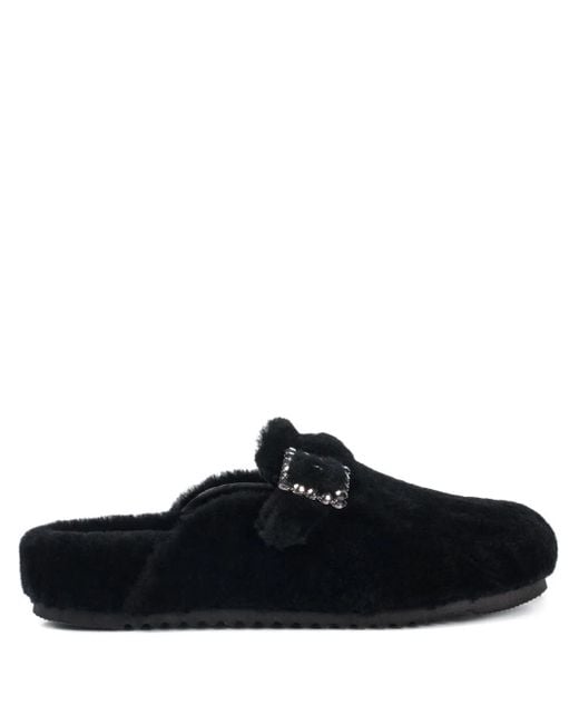 Sandales À Boucle Ornée De Cristal Le Silla en coloris Black