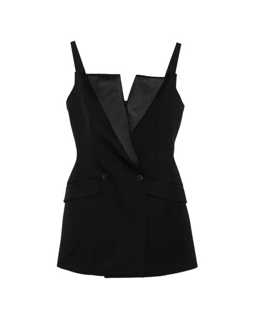 Givenchy Black Double-Breasted Mini Dress