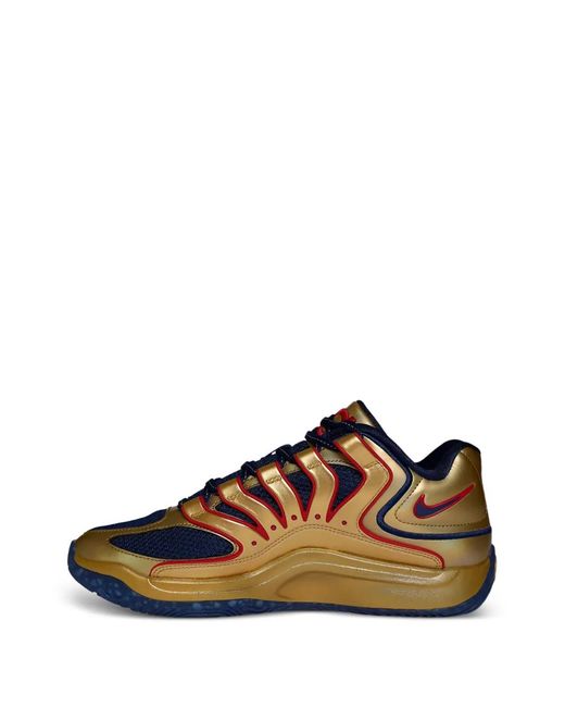Nike Brown Kd 18 Lace-Up Sneakers for men