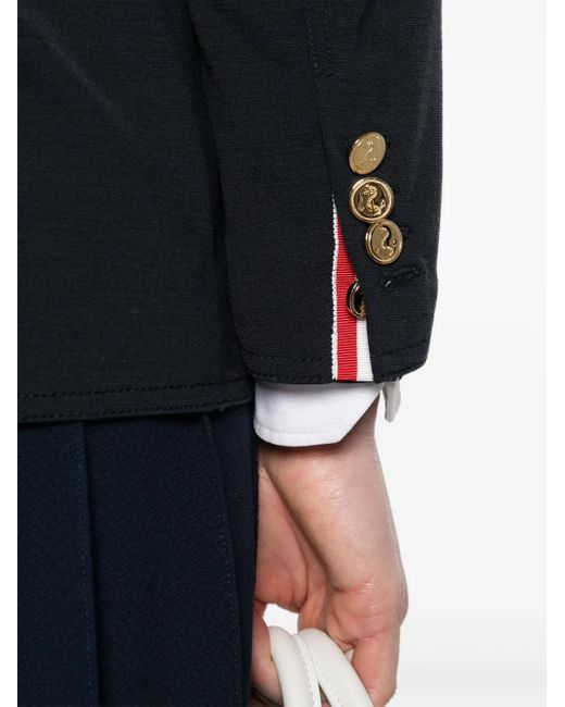 Thom Browne Black Wool Single-Breasted Blazer