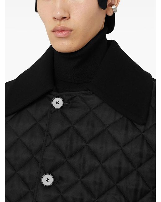 Jil Sander Black Quilted Jacket for men