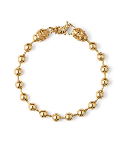 Emanuele Bicocchi Metallic Plated Bead Bracelet