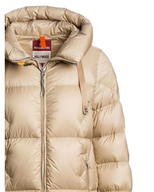 Parajumpers Natural Hooded Quilted Jacket