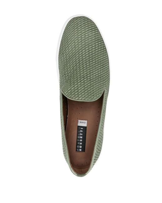 Slippers con diseño entretejido Fratelli Rossetti de hombre de color Green