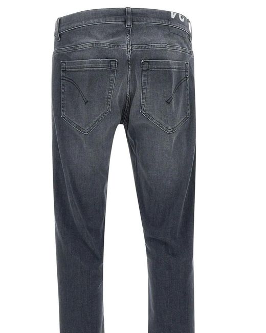Dondup Blue Cotton Jeans for men