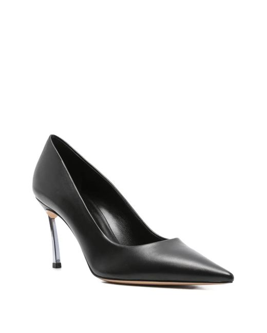 Casadei Black Superblade Leather Pumps