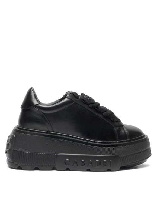 Casadei Black Nexus Platform Sneakers