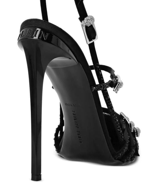 Philipp Plein Metallic Stella Slingback-Pumps 120mm