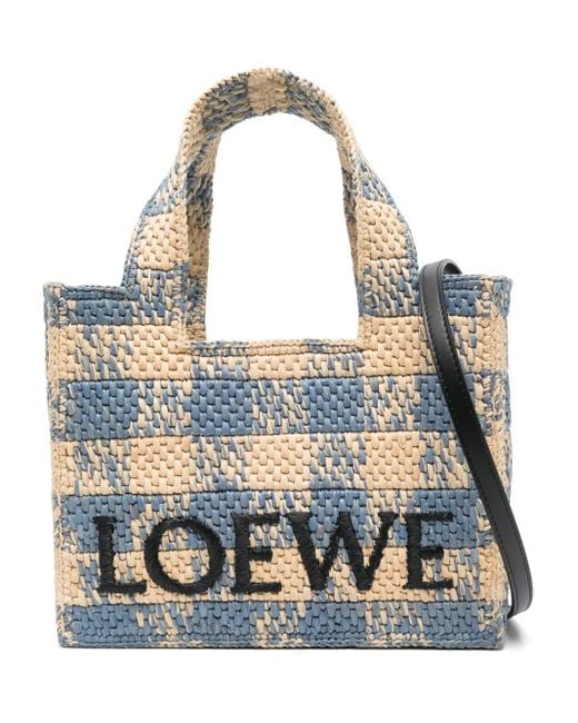 Loewe Font Kleine Shopper in het Blue